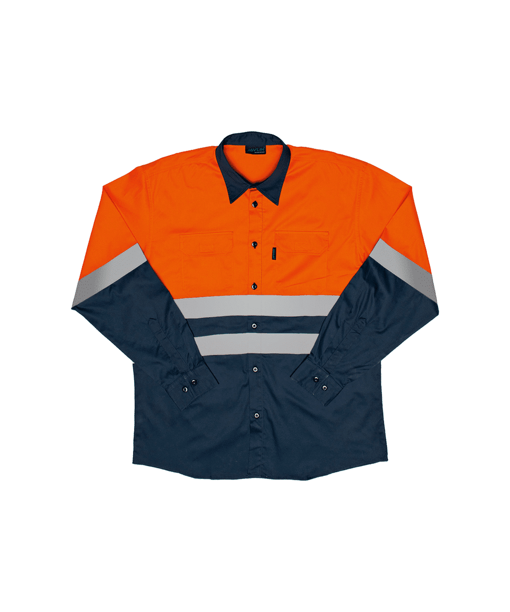 Hi-Vis Two Tone Long Sleeve Work Shirt