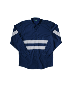 Hi-Vis Vented Long Sleeve Work Shirt