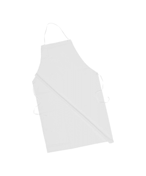 White PVC Butchers Apron