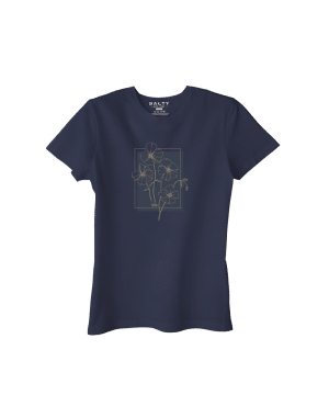 End Of Range - Endless Summer Womens T-Shirt Gold Flower