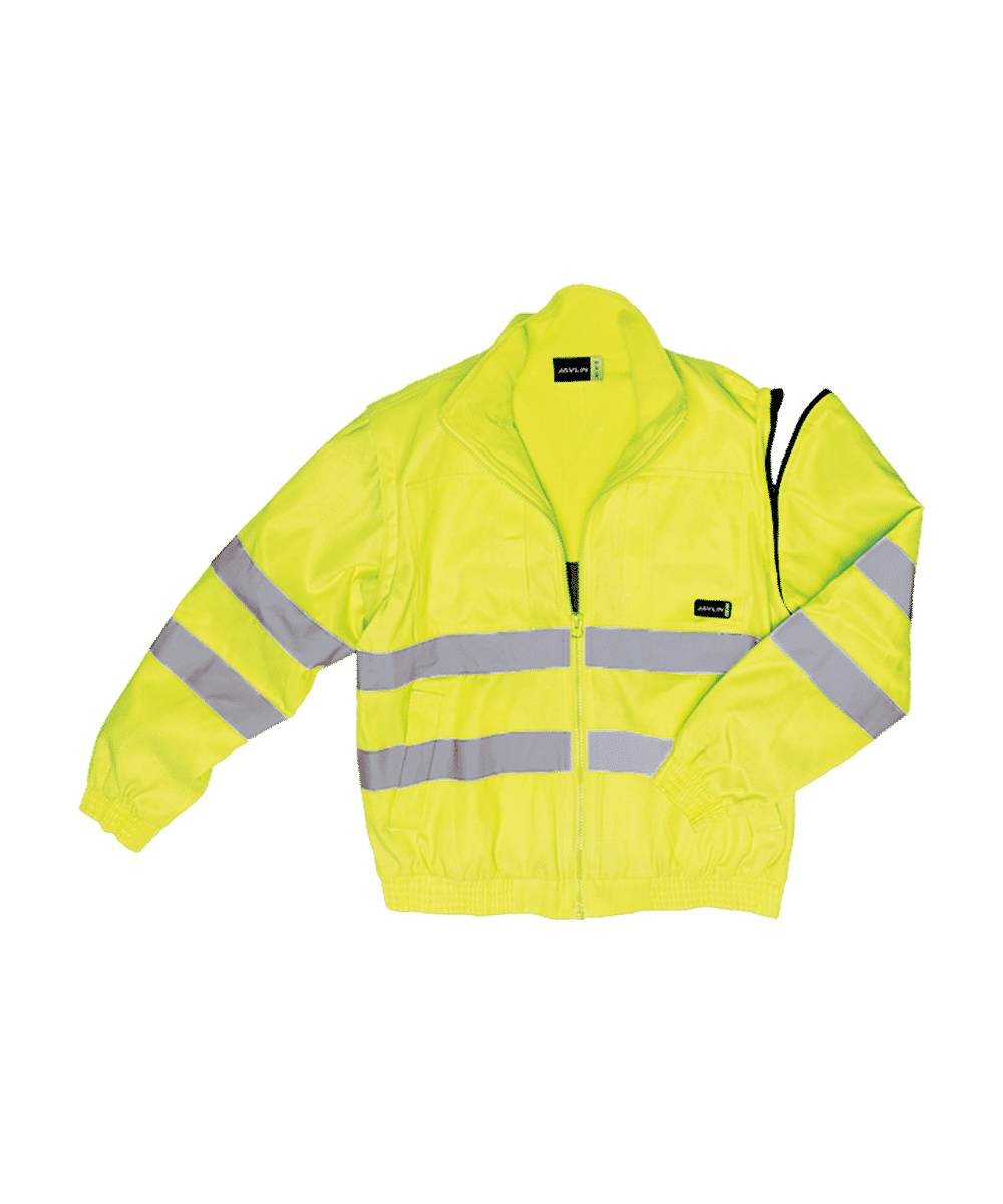 Hi-Vis Fleece Lined Bomber Jacket