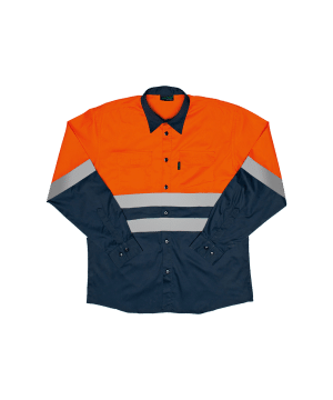 Hi-Vis Two Tone Long Sleeve Work Shirt