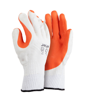 Crayfish Orange Rubber Coated Gloves