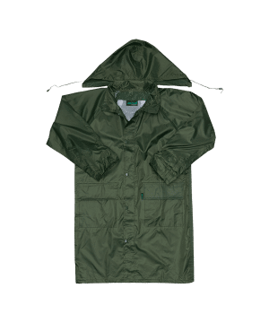 Polyester PVC Calf Length Rain Coat