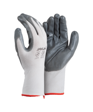 Grey Nitrile Coated Gloves