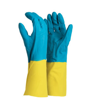 Neoprene Latex Blue/Yellow Glove