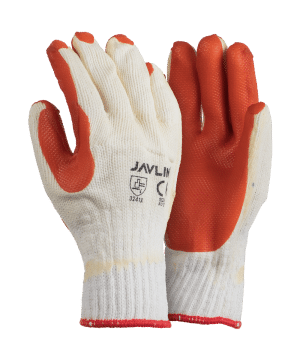 Premium Crayfish Orange Rubber Coated Gloves