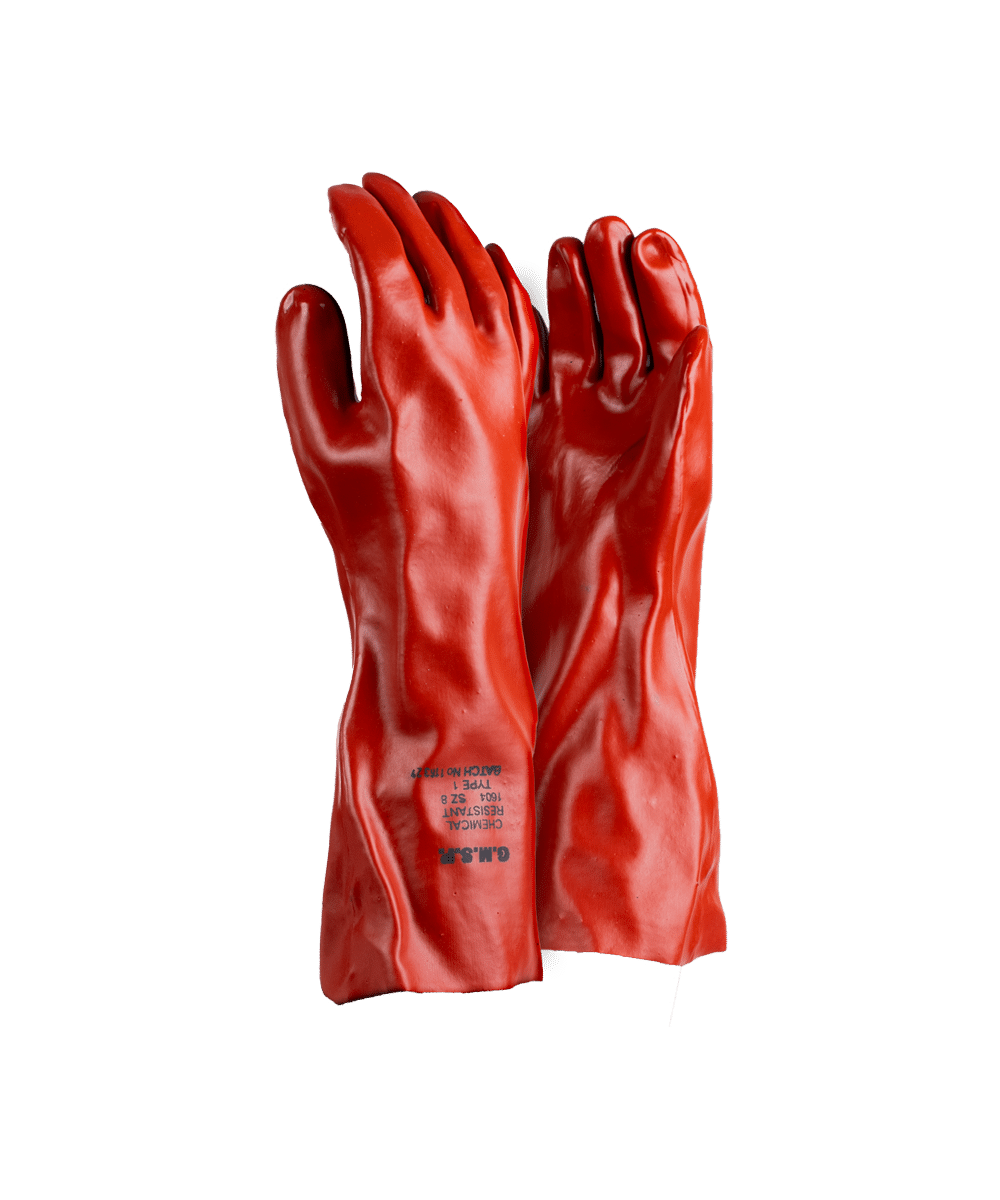 SABS PVC Chemical And Acid Gloves - 40cm