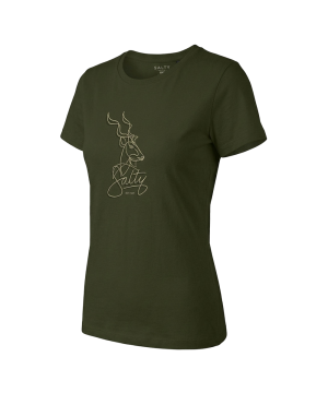 Salty Womens T-Shirt Kudu Signature