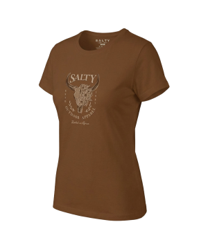 Salty Womens T-Shirt Floral Skull