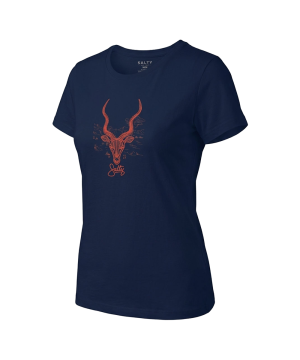 Salty Womens T-Shirt Wired Kudu